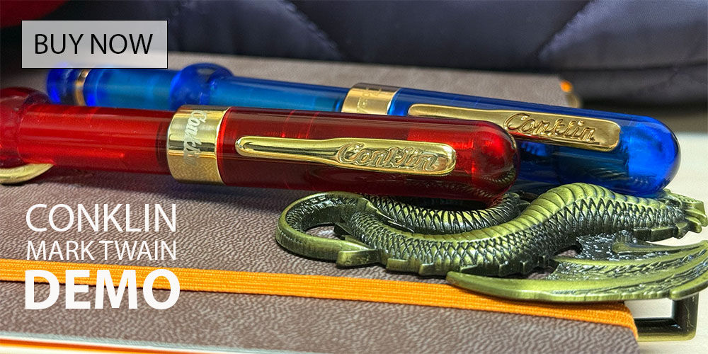 Conklin Mark Twain Demonstrator Crescent Limited Edition Fountain Pens