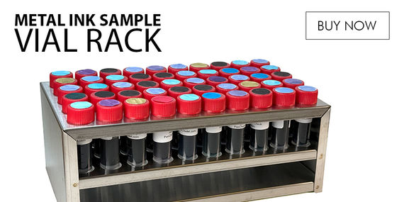 Pen Chalet Metal Ink Sample Vial Rack 