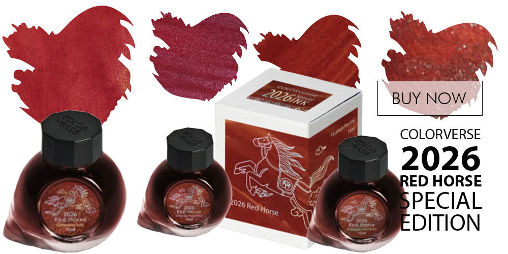 Colorverse 2026 Red Horse 15ml Fountain Pen Ink