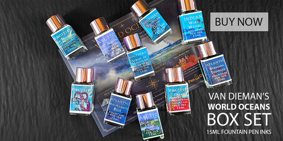 Van Diemans Ink World Oceans Box Set of 15ml 