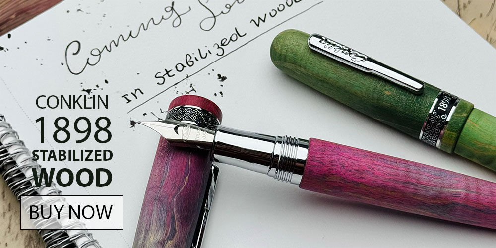 Conklin 1898 Stabilized Wood Limited Edition Fountain Pens