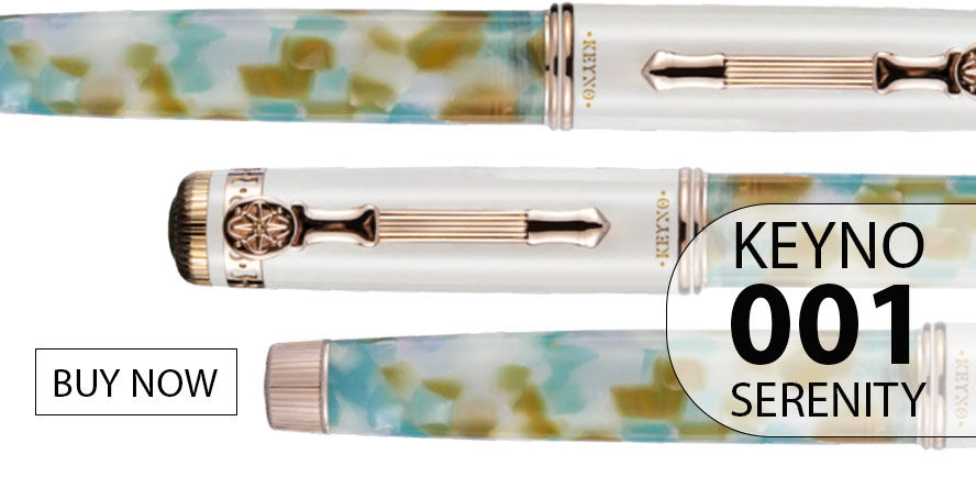 Keyno Stay.tionery 001 Serenity Fountain Pens