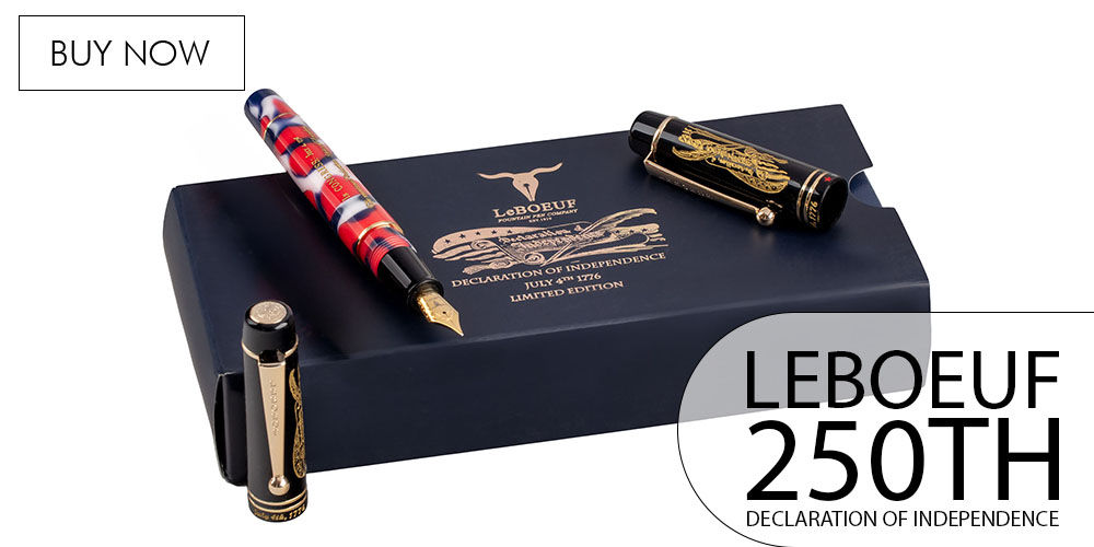 LeBoeuf Declaration of Independence 250th Anniversary Fountain Pens