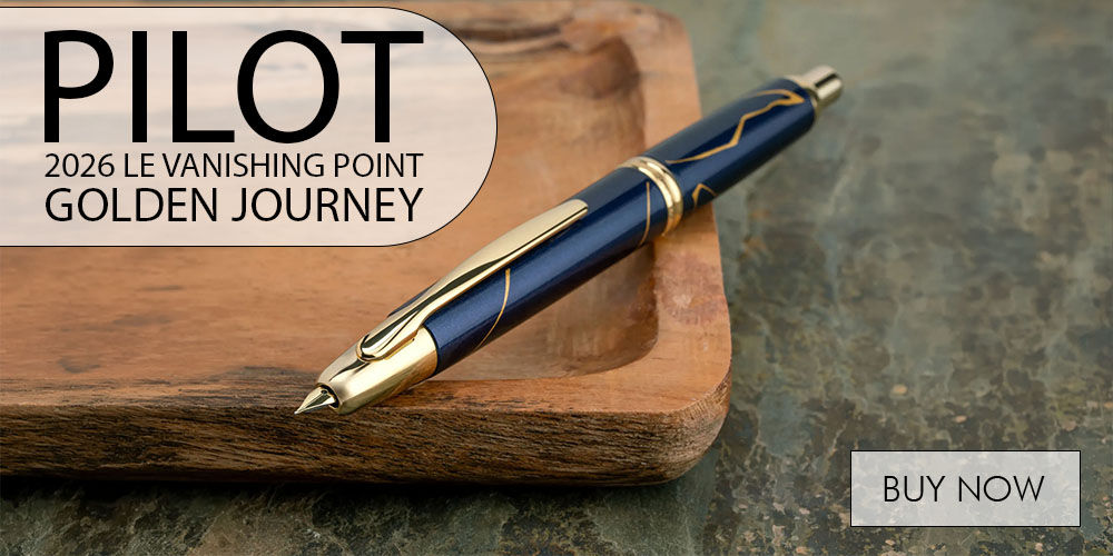 Pilot 2026 LE Vanishing Point Golden Journey Fountain Pens