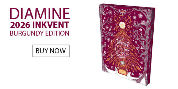Diamine 2026 Inkvent, Burgundy Edition