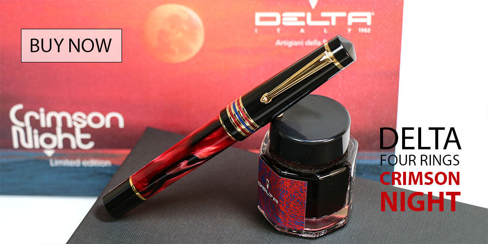 Delta Four Rings Crimson Night Limited Edition Fountain Pens