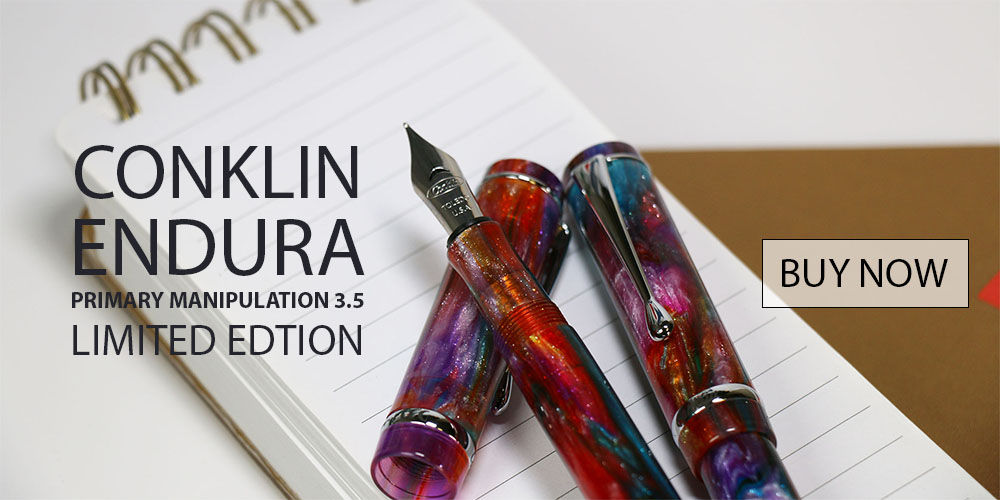 Conklin Duragraph Limited Edition Primary Manipulation 3.5 Fountain Pens