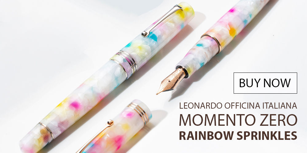 Leonardo Officina Italiana Momento Zero Rainbow Sprinkles Fountain Pens