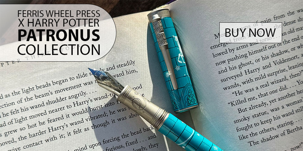 Ferris Wheel Press x Harry Potter Patronus Set: 38ml Ink + Lim. Edit. Fountain Pens