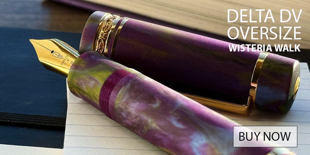 Delta DV Oversize Wisteria Walk Fountain Pens