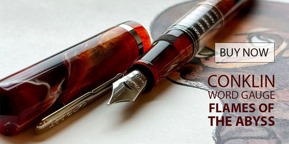 Conklin Word Gauge Flames of the Abyss 