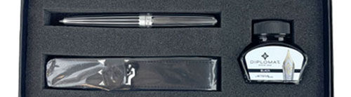 Diplomat Gift Set with Pen Case, Bottled Ink & Aero
