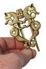 Sepia Writing Accessories Twin Dragons Brass Page Holder