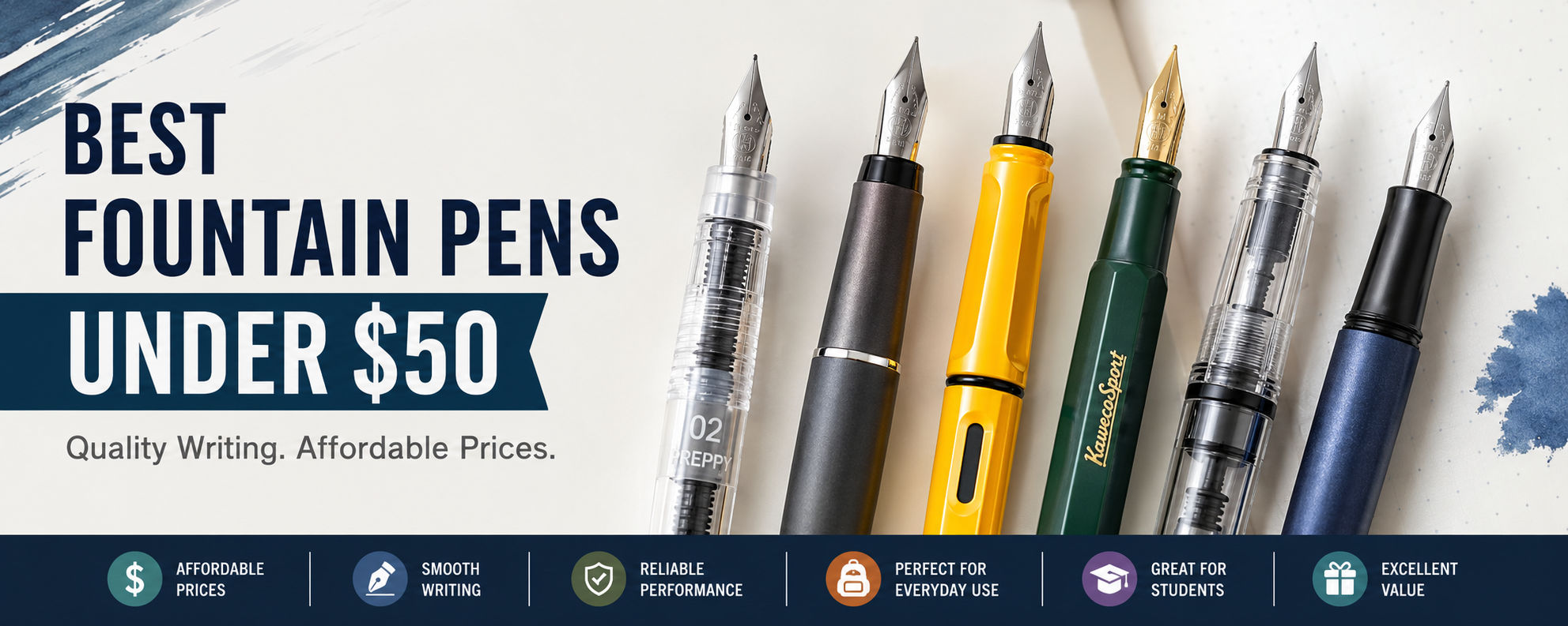 Best Fountain Pens Under $50