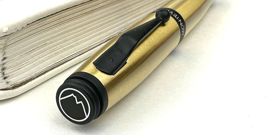 Monteverde Invincia Series  Ballpoint Pens monteverde_invincia_brass_ballpoint_pen_finial