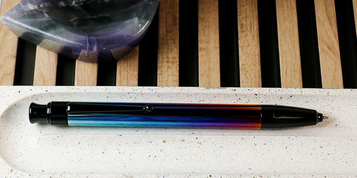 monteverde_engage_rainbow_inkball_rollerball_pens_in_dish