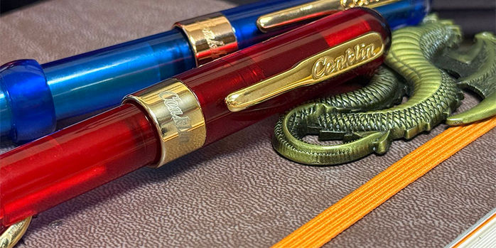 conklin_mark_twain_crescent_filler_demo_fountain_pens_caps