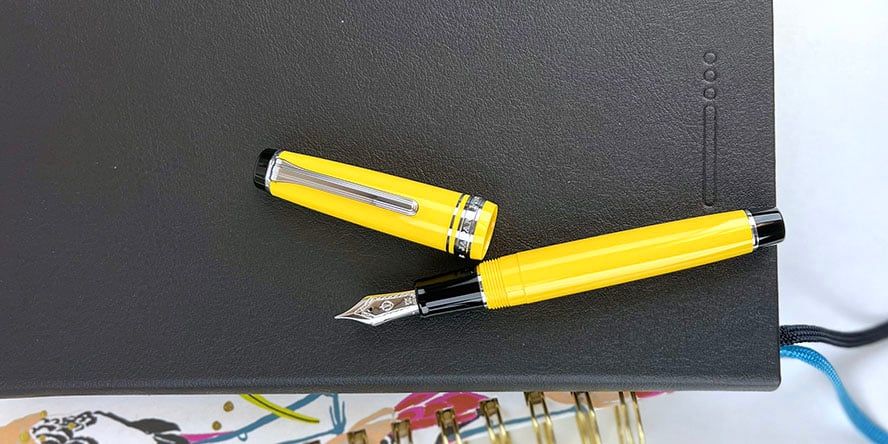 筆記具 SAILOR Professional Gear Mustard-Yellow Sailor Mustard Yellow Mini Professional Gear Slim Fountain
