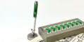 pelikan_k605_green_white_ballpoint_pens_in_vintage_quill_pen_holder