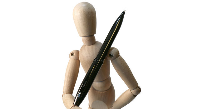 sheaffer_100_gunmetal_ballpoint_pen