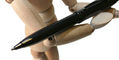sheaffer_100_gunmetal_ballpoint_pen_up_close