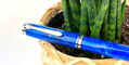 pelikan_vibrant_blue_rollerball_pen_laying