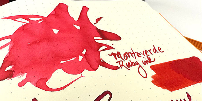 monteverde_ruby_red_ink_splash_and_writing_sample