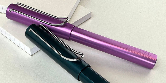 lamy_2023_special_edition_al_star_lilac_and_petrol_fountain_pens