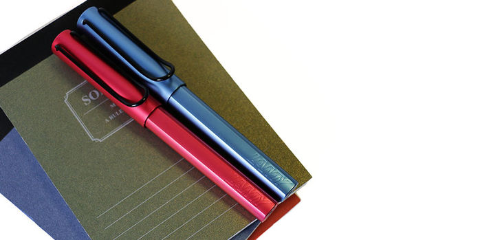 lamy_2024_special_edition_al_star_fiery_and_aquatic_rollerball_pens