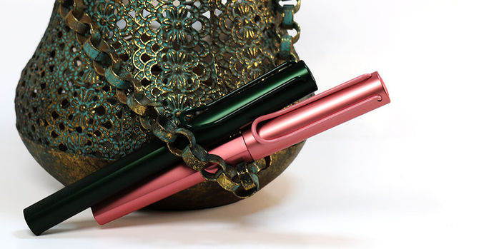 lamy_special_edition_al_star_2026_flamingo_and_pine_rollerball_pens_capped