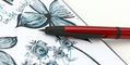 pilot_limited_edition_kanreki_vanishing_point_fountain_pen_on_drawing