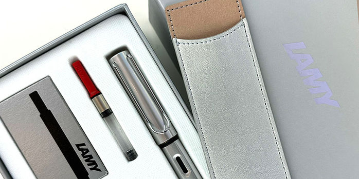 lamy_al_star_gift_set_white_silver_pen_with_ink_and_pouch