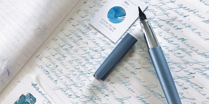 lamy_studio_special_edition_glacier_fountain_pen_writing_sample_with_wearingeul_alice_ink