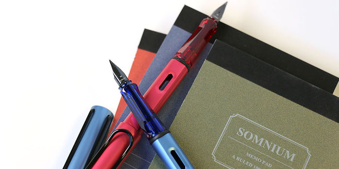 lamy_2024_special_edition_al_star_fiery_and_aquatic_fountain_pens_posted