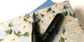stipula_etruria_gorilla_fountain_pens_uncapped_on_floral_notebook