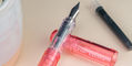 pilot_kakuno_fountain_pens_translucent_colors_coral