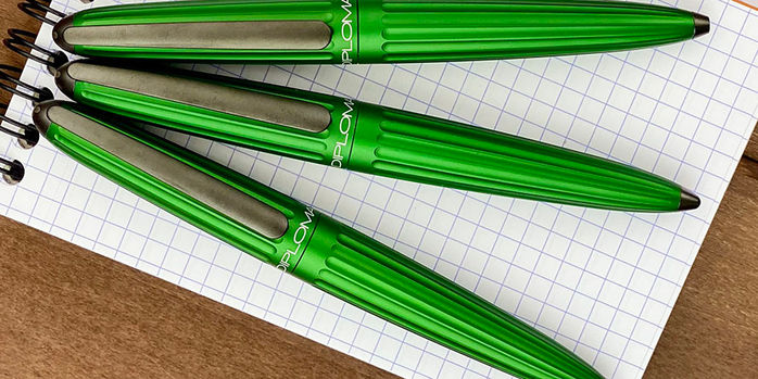Penna Roller Diplomat Aero Turchese - Design Aeronautico In Alluminio Anodizzato - Made In Germany