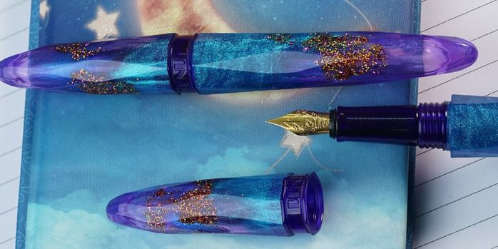 benu_briolette_fountain_pen_amethyst_tide