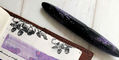 benu_minima_purple_flame_fountain_pen_with_ink_swatches_credit_melyssa_naujoks