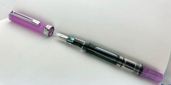 twsbi_eco_glow_purple_fountain_pen_inked