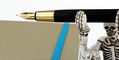 ystudio_resin_fountain_pen_in_forevermore_skeleton_pen_holder