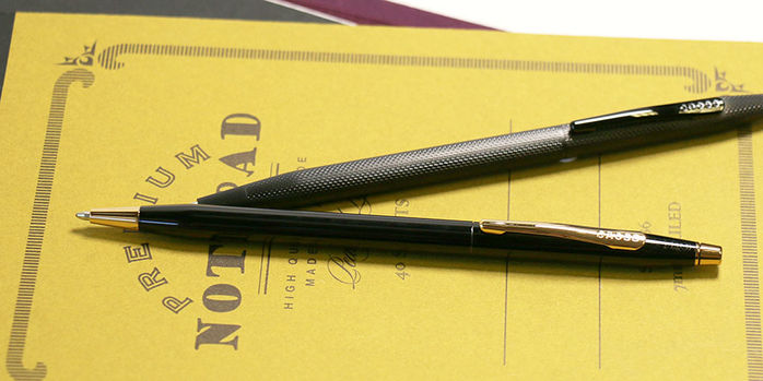 cross_classic_century_ballpoint_pens_new_colors_april_2024_on_notebooks