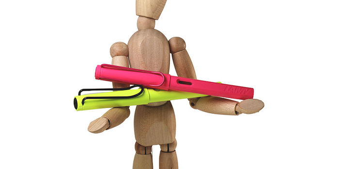 lamy_2026_special_edition_neon_pink_and_neon_yellow_safari_fountain_pens