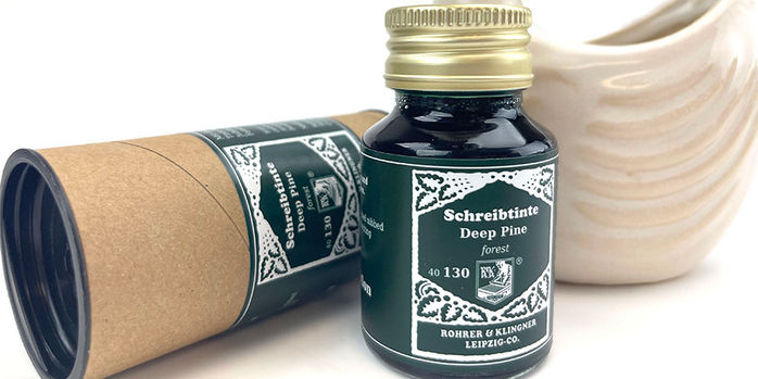 rohrer_and_klingner_deep_pine_limited_edition_fountain_pen_ink_up_close