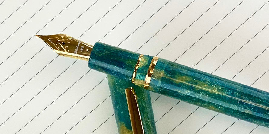 Esterbrook Estie Limited Edition Gold Rush Fountain Pens esterbrook_estie_limited_edition_gold_rush_frontier_green_fountain_pen