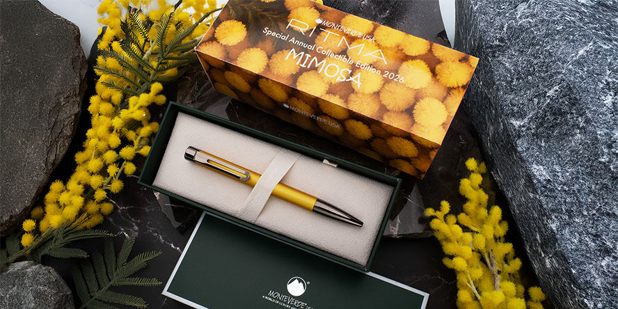 Monteverde Ritma Special Edition Ballpoint Pens Mimosa_Ritma_Monteverde_Boxed