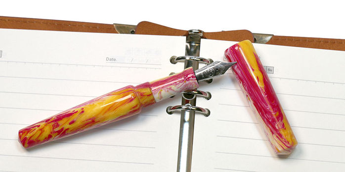 ranga_abhimanyu_fountain_pens_3_new_colors_july_2024_pink_yellow_cream_resin