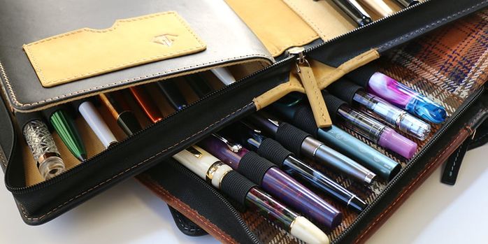 dee_charles_designs_32_pen_zipper_cases_opened_with_pens