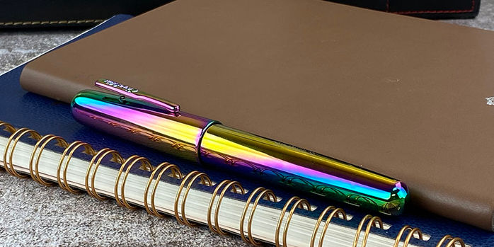 conklin_all_american_limited_edition_rainbow_rollerball_from_side