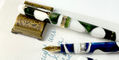 leonardo_officina_italiana_momento_magico_numbered_edition_blue_wave_and_leaf_fountain_pens